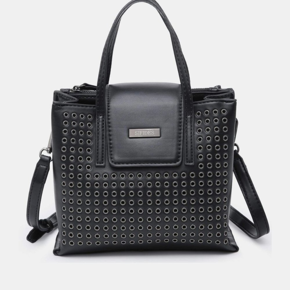 Crossbody Tote Handbag with Compartments